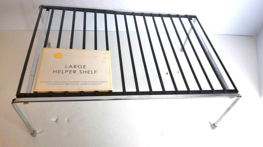 Macbeth Collection By Margaret Josephs Real Housewives Metallic Storage Shelf